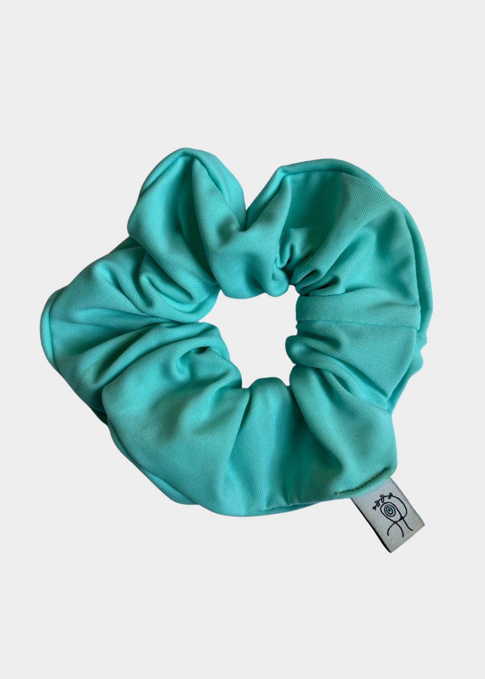 Shiny Scrunchie Ice Blue